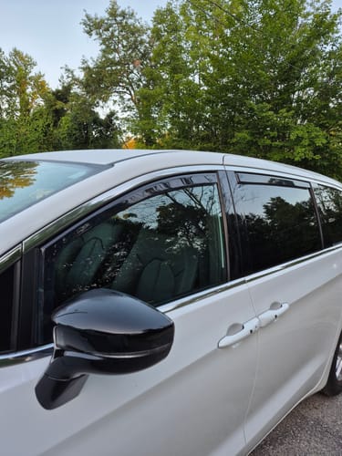 Customer photo review of For 2020-2025 Chrysler Voyager In-Channel Window Rain Visor Vented Wind Guards Shade Deflectors