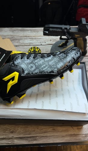 Customer photo review of Batman Football Cleats - Quantum Speed by Phenom Elite