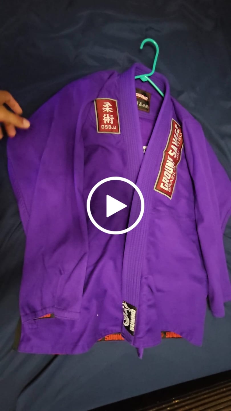Customer video review of Custom Name/Logo Purple Brazilian Jiu Jitsu Gi (BJJ GI)
