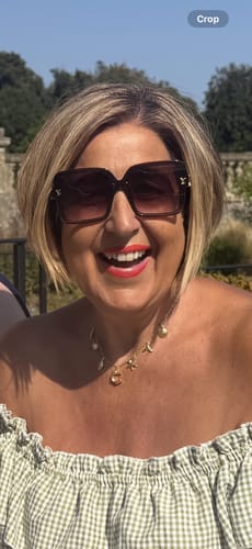 Customer photo review of GOLD OCEAN LETTER NECKLACE