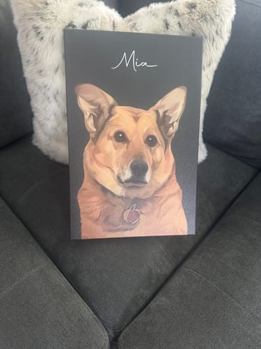 Customer photo review of Pet Art Canvas Wrap