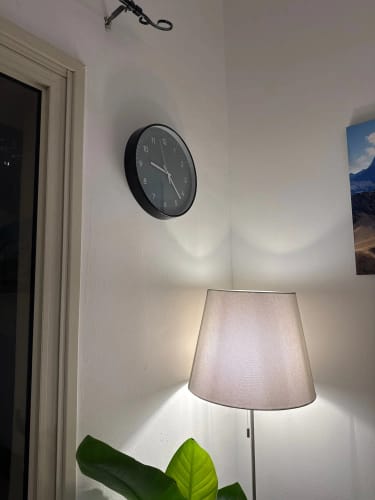 Customer photo review of Minimalist Green Wall Clock