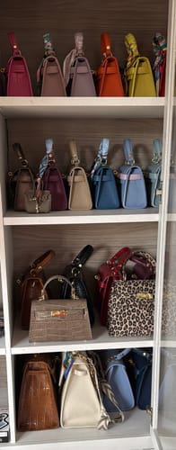 Customer photo review of The Kate Bag - Medium Croc