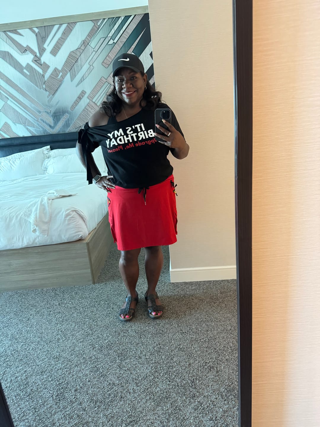 Customer photo review of Upgrade Me, Please! Black Unisex T-Shirt