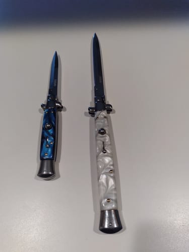 Customer photo review of 13" Big Boy Auto Italian Stiletto (MASSIVE KNIFE)