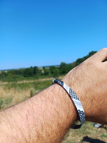 Customer photo review of Keffiyeh Bracelet