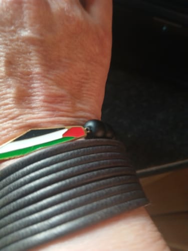 Customer photo review of Palestine Bead Bracelet