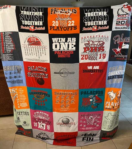 Customer photo review of Classic T-Shirt Blanket