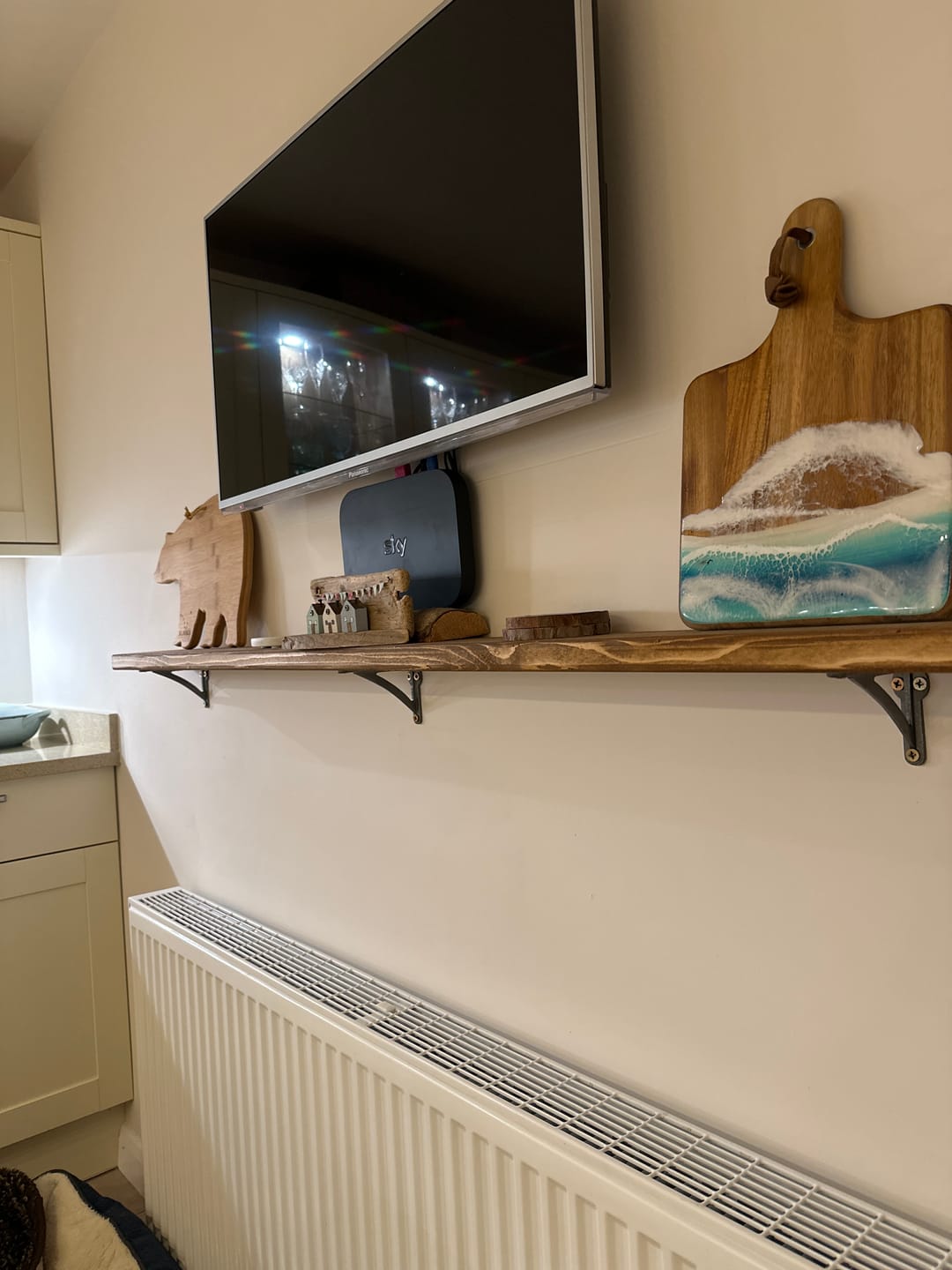 Customer photo review of 4.5 Inch Ironbridge Cast Iron Shelf Bracket