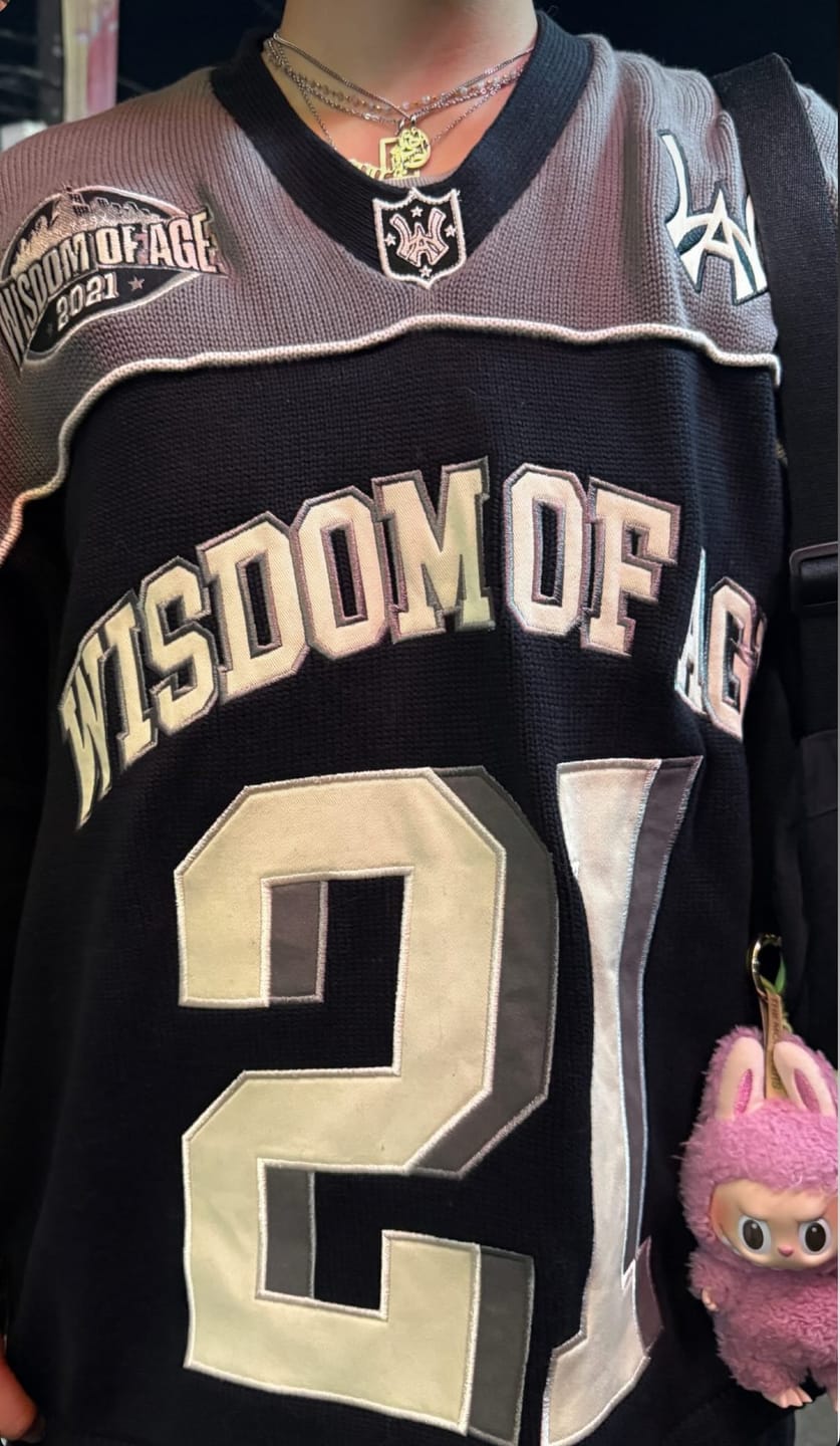 Customer photo review of Knit Football Jersey V2- Slate