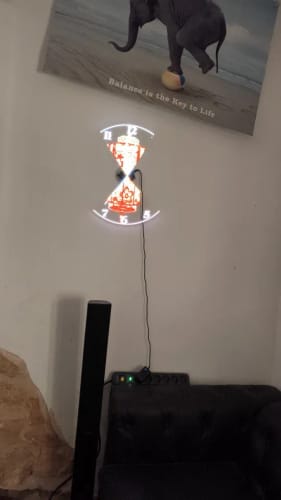 Customer photo review of Cyberpunk 3D LED Wall Clock
