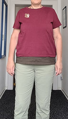 Customer photo review of Freches Eichhörnchen  -Bio Damen T-Shirt