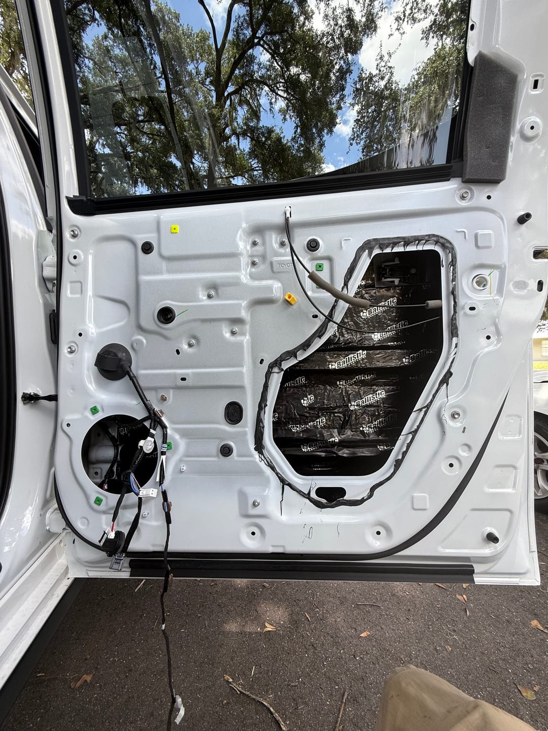 Customer photo review of SoundSkins | 2022+ Toyota Tundra 4-Doors Sound Deadening Vehicle Specific Kit | SSK-TUND4DRV2 | 3 Layers (Acoustic Foam, Foil, Rubber Butyl), 23 sq ft
