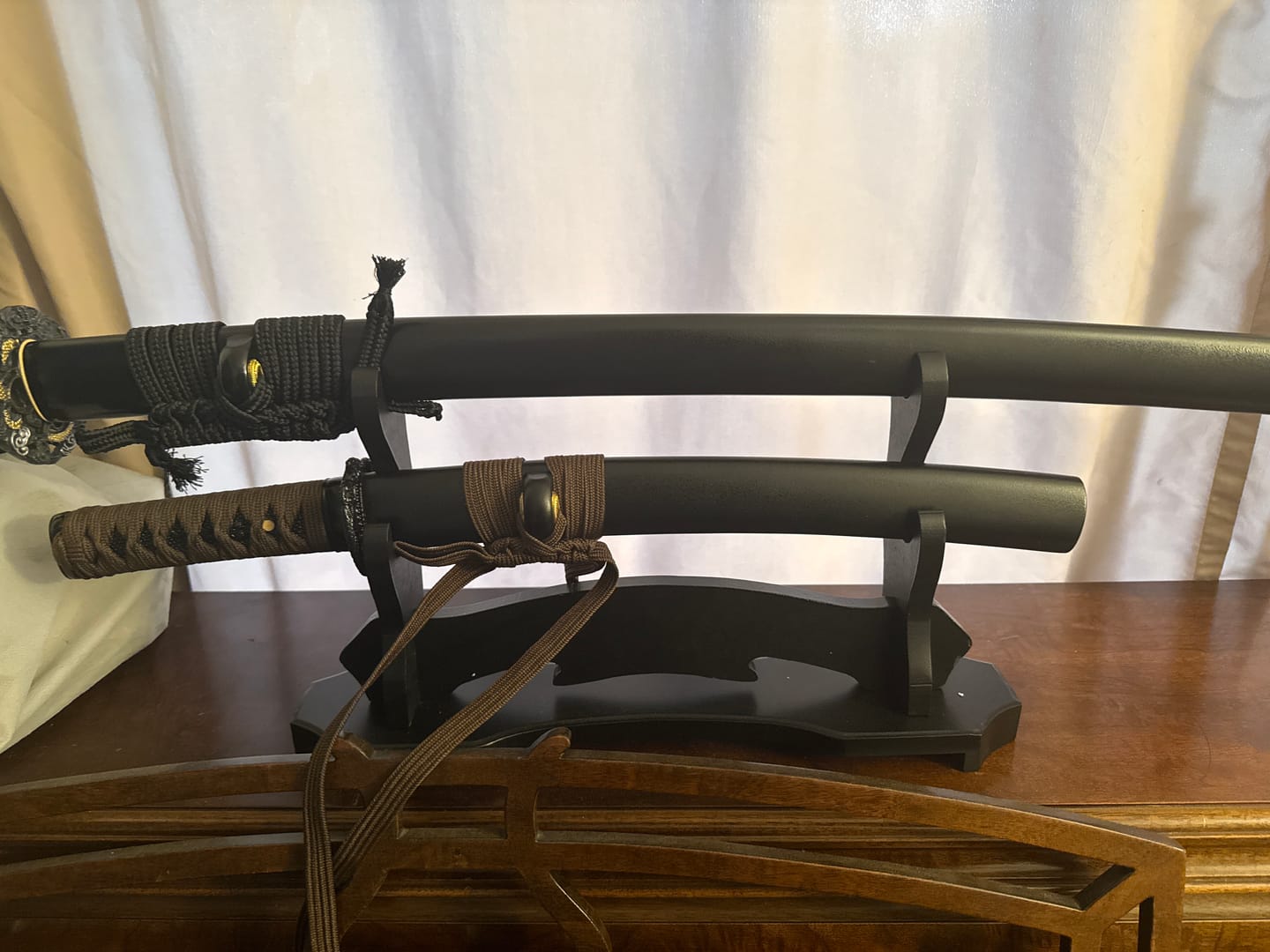 Customer photo review of The Shuramanei Handmade Tanto Katana Clay Tempered T10 Steel