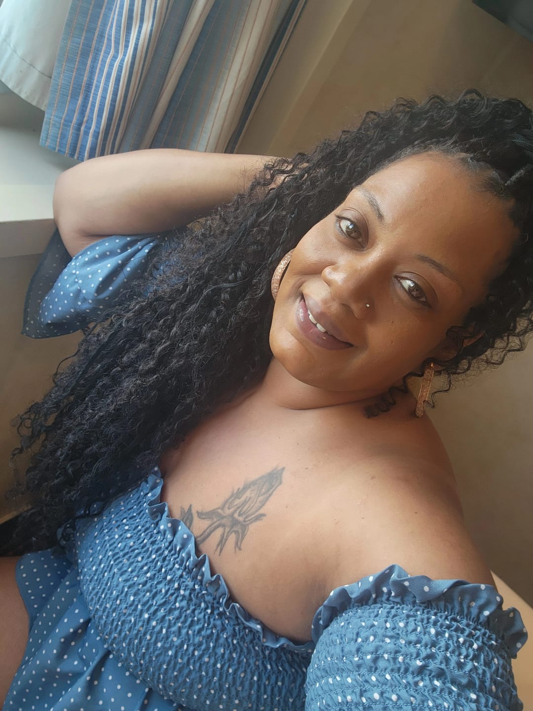 Customer photo review of Spiral Curl Bulk Hair Extensions for Braiding