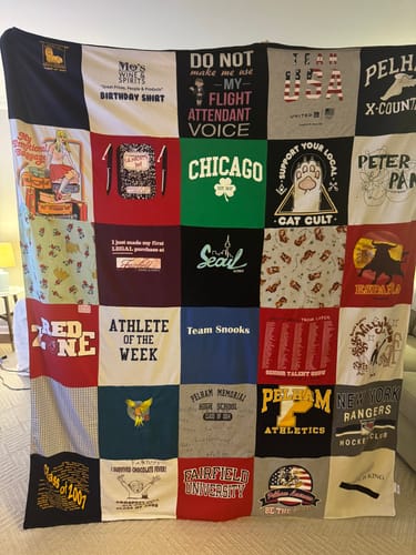 Customer photo review of Classic T-Shirt Blanket