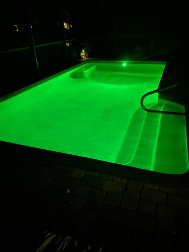 Customer photo review of Nichless Pool Led Light RGB 100' 12w 12v - UBC-FC-PC55