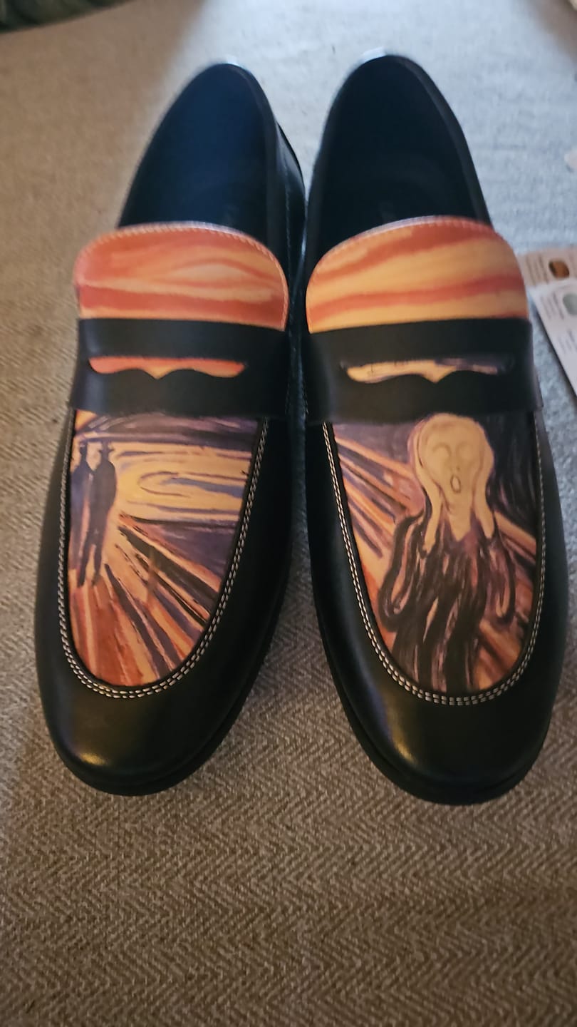 Customer photo review of The Scream, Edvard Munch Loafers