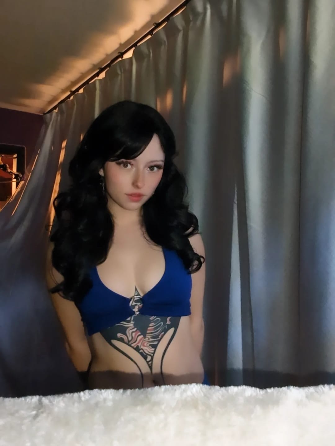 Customer photo review of Sensationnel Glamzy Glueless HD Lace Crown Wig –  TINSY