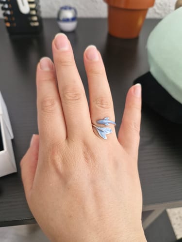 Customer photo review of Anillo Ballena - Plata .925
