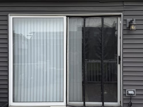 Customer photo review of Custom Screen Doors Double Opening