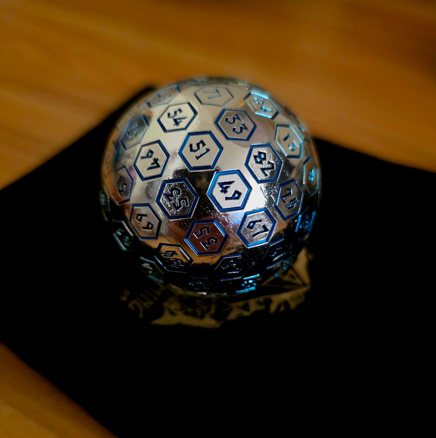 Customer photo review of The Orb D100 -  Aqua and Silver Metal Die