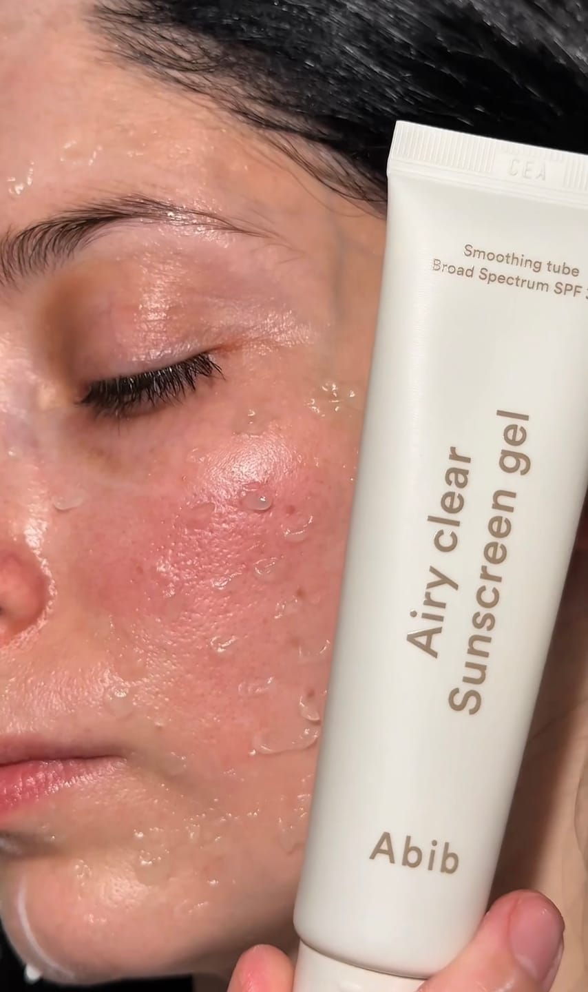 Customer photo review of Airy clear sunscreen gel Smoothing tube