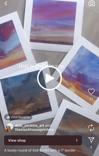 Customer video review of 8x8 Giclee Fine Art Prints