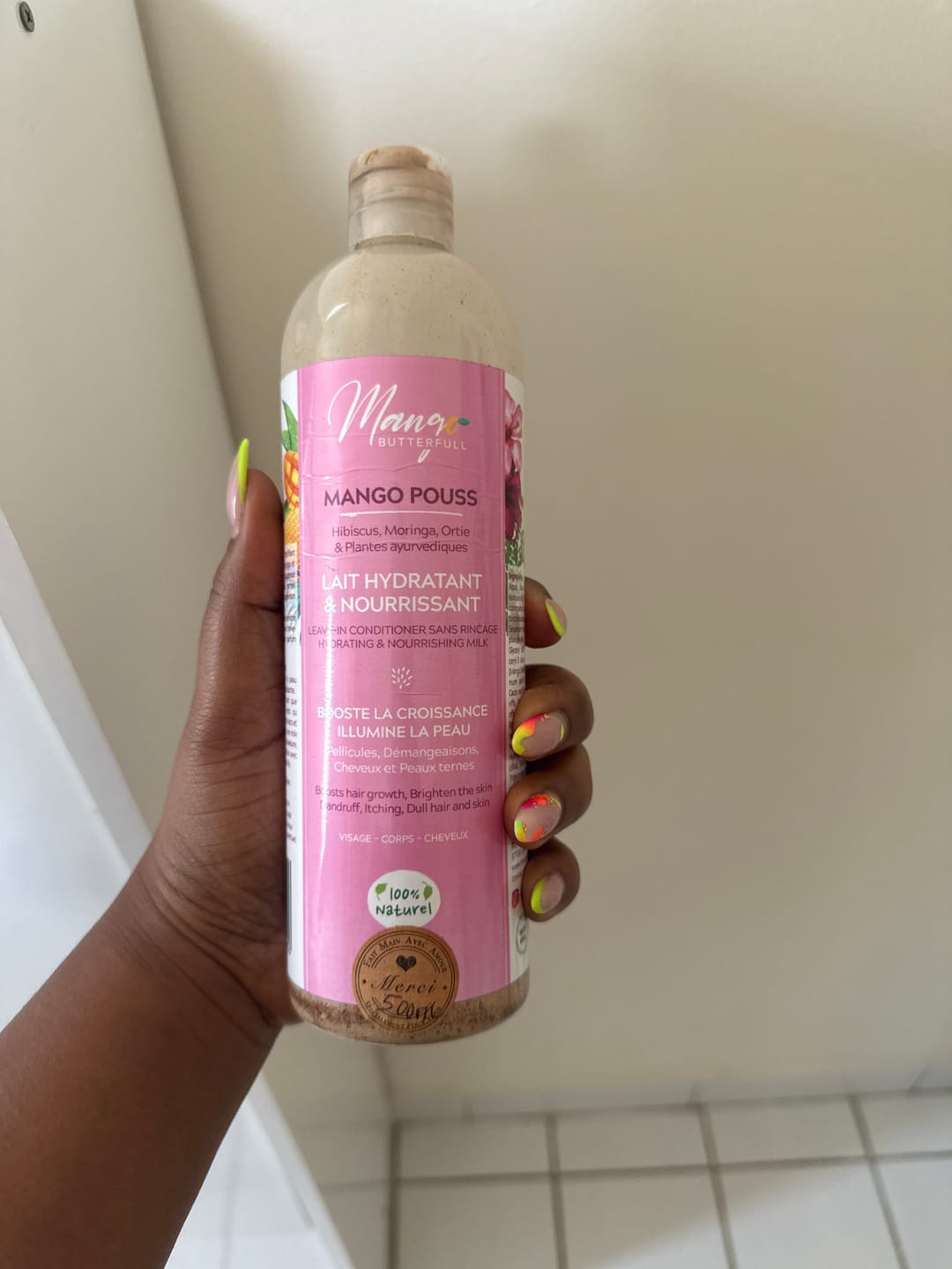 Customer photo review of Lait hydratant et nourrissant - POUSS