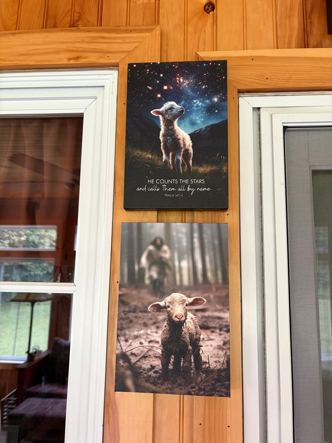 Customer photo review of He Counts The Stars And Calls Them All By Name Psalm 147:4 Wall Art Canvas