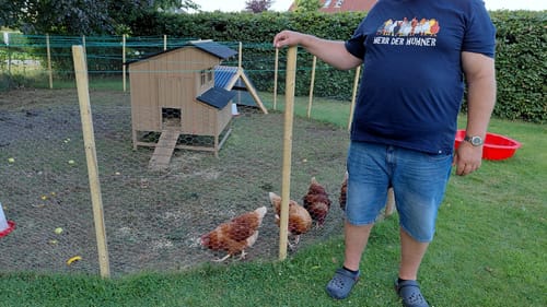 Customer photo review of Herr der Hühner - Herren Premium Organic Shirt