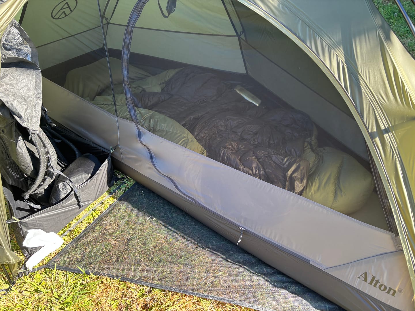 Customer photo review of Lightweight Tent - 1P