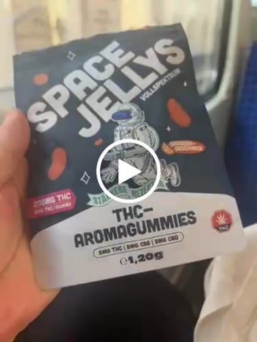 Customer video review of THC Spacejellies Vollspektrum