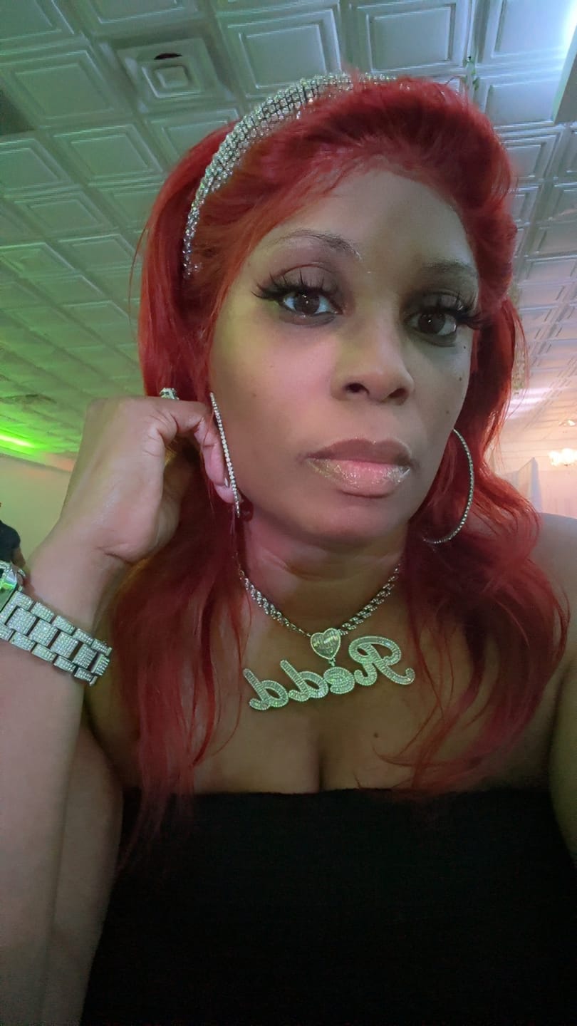 Customer photo review of LUXIIVA® CURSIVE FONT ICED OUT-BAGUETTE CUSTOM NAME PENDANT