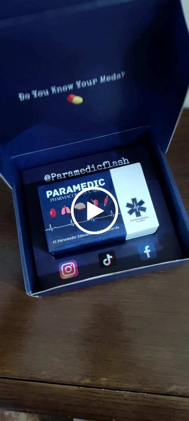 Customer video review of EMT & Paramedic Pharmacology Cards