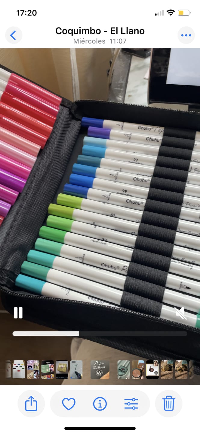 Customer photo review of Ohuhu - Set 60 Marcadores a Base de Agua Pupe Doble Punta