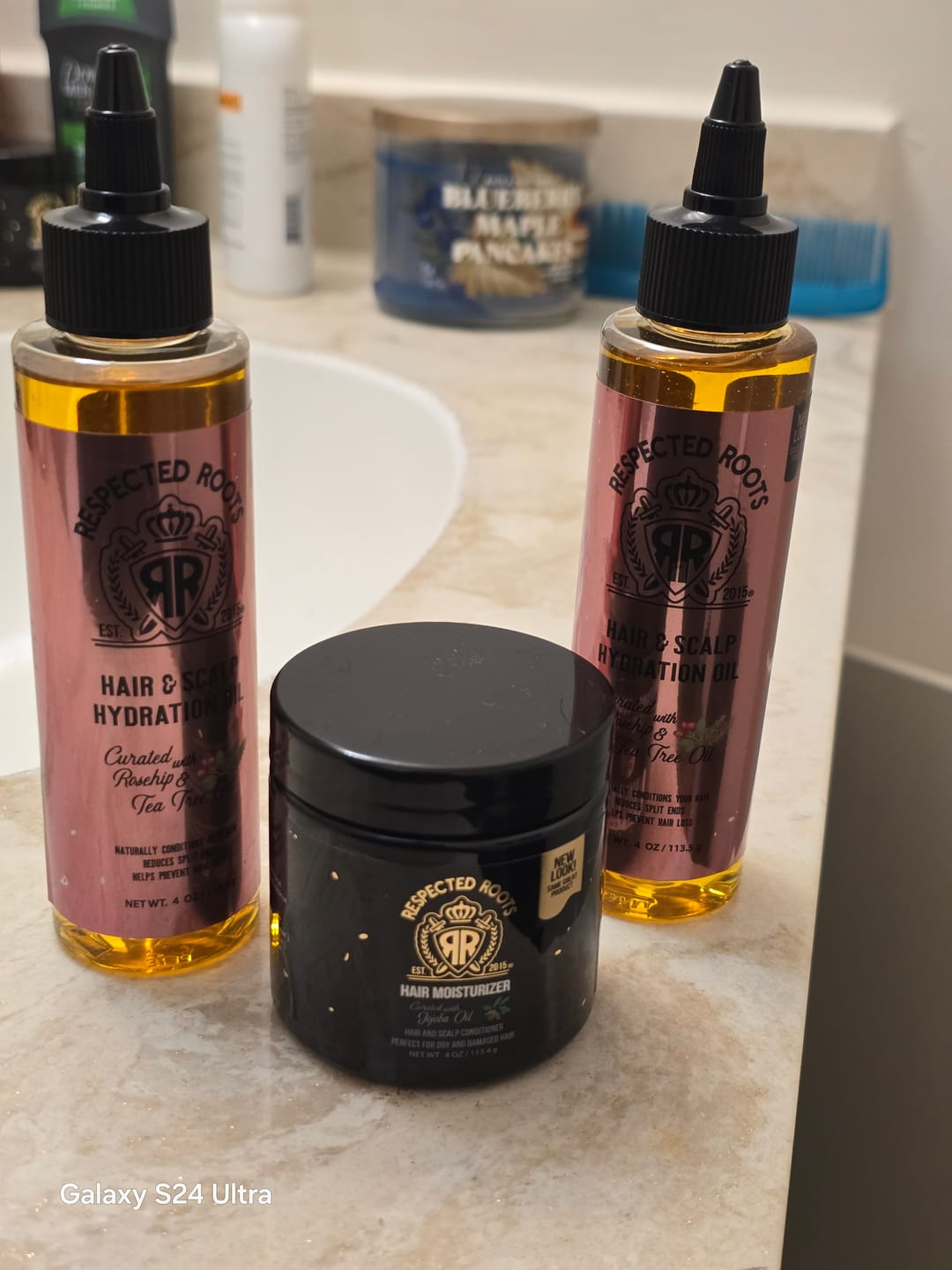 Customer photo review of Hair & Scalp Hydration Oil