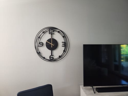 Customer photo review of Unique Wall Clock For Living Room