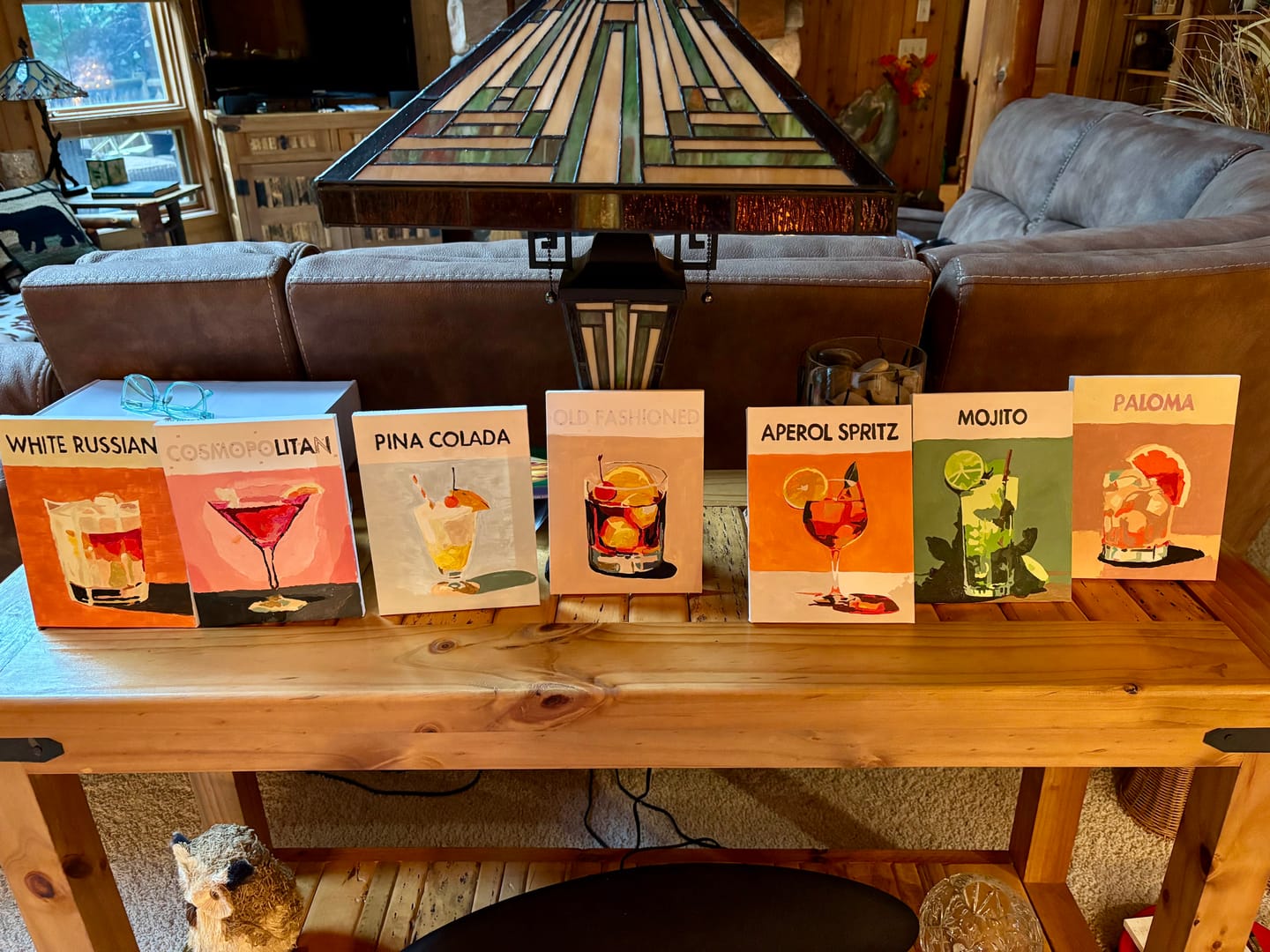 Customer photo review of 12 Mini Paintings | Deluxe Cocktail Bundle