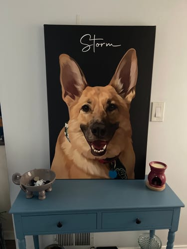 Customer photo review of Pet Art Canvas Wrap