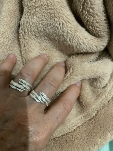 Customer photo review of Feather From An Angel Ring