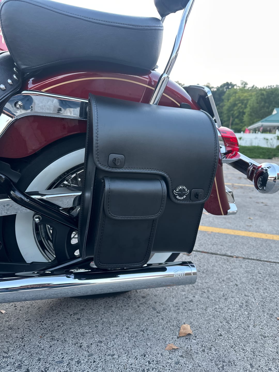 Customer photo review of 5L - Fatman Motorcycle Solo Bag For Harley Softail