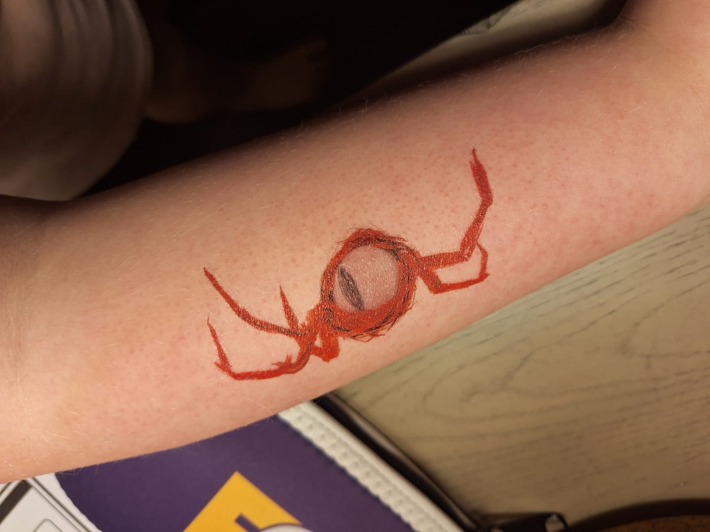 Customer photo review of SKETCH Temporary Tattoos