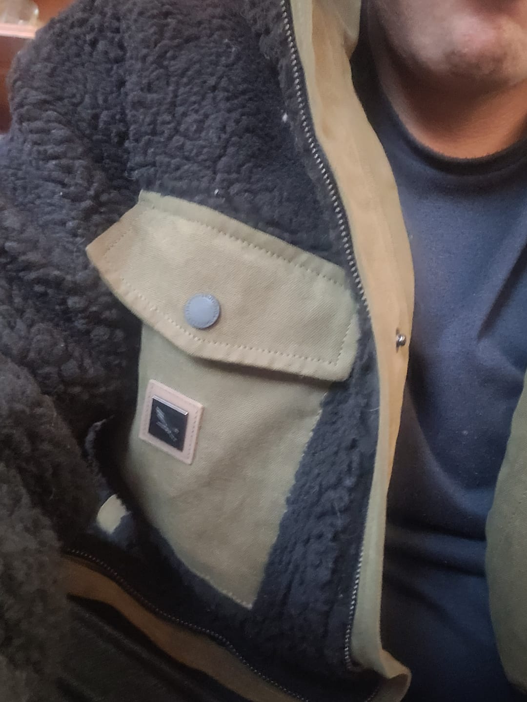 Customer photo review of Chaqueta Canvas Reversible Woodstone V2 Green (Hombre)