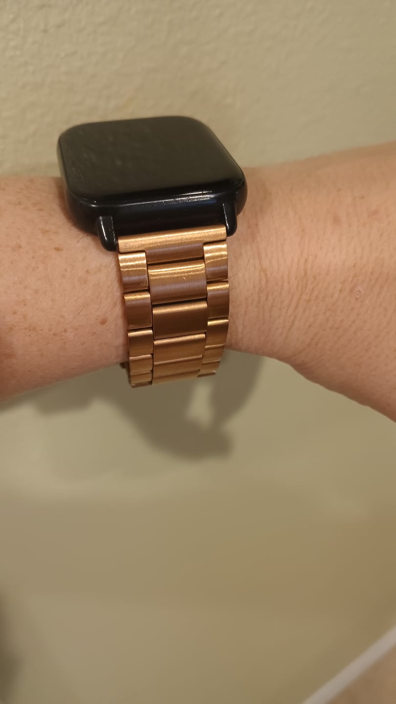 Customer photo review of Rose gold Steel Loop