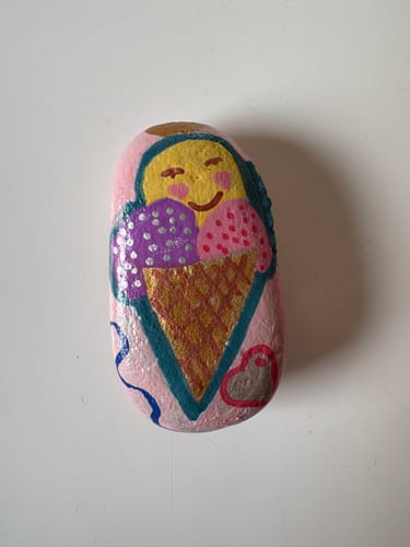 Customer photo review of QR Codes voor de Happy Stone App
