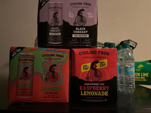 Customer photo review of Sparkling THC Raspberry Lemonade, 4pk