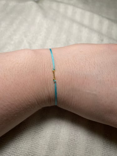 Customer photo review of Gorjana Assorted NWT Alphabet Prism Bracelet