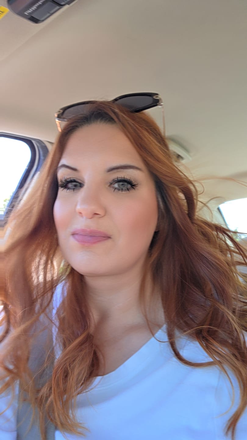 Customer photo review of Citha Hazel Brown Prescription Colored Contact Lenses