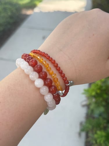 Customer photo review of Carnelian Bracelet